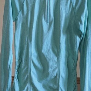 EUC Lightweight Athleta Fastest Track Pullover 1/4 Zip Top Womens Size: Large